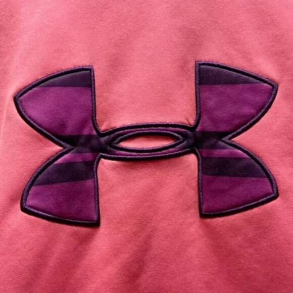 Under Armour Storm Hoodie Women's Large Pink Hooded Sweater Purple UA Logo - Picture 4 of 15
